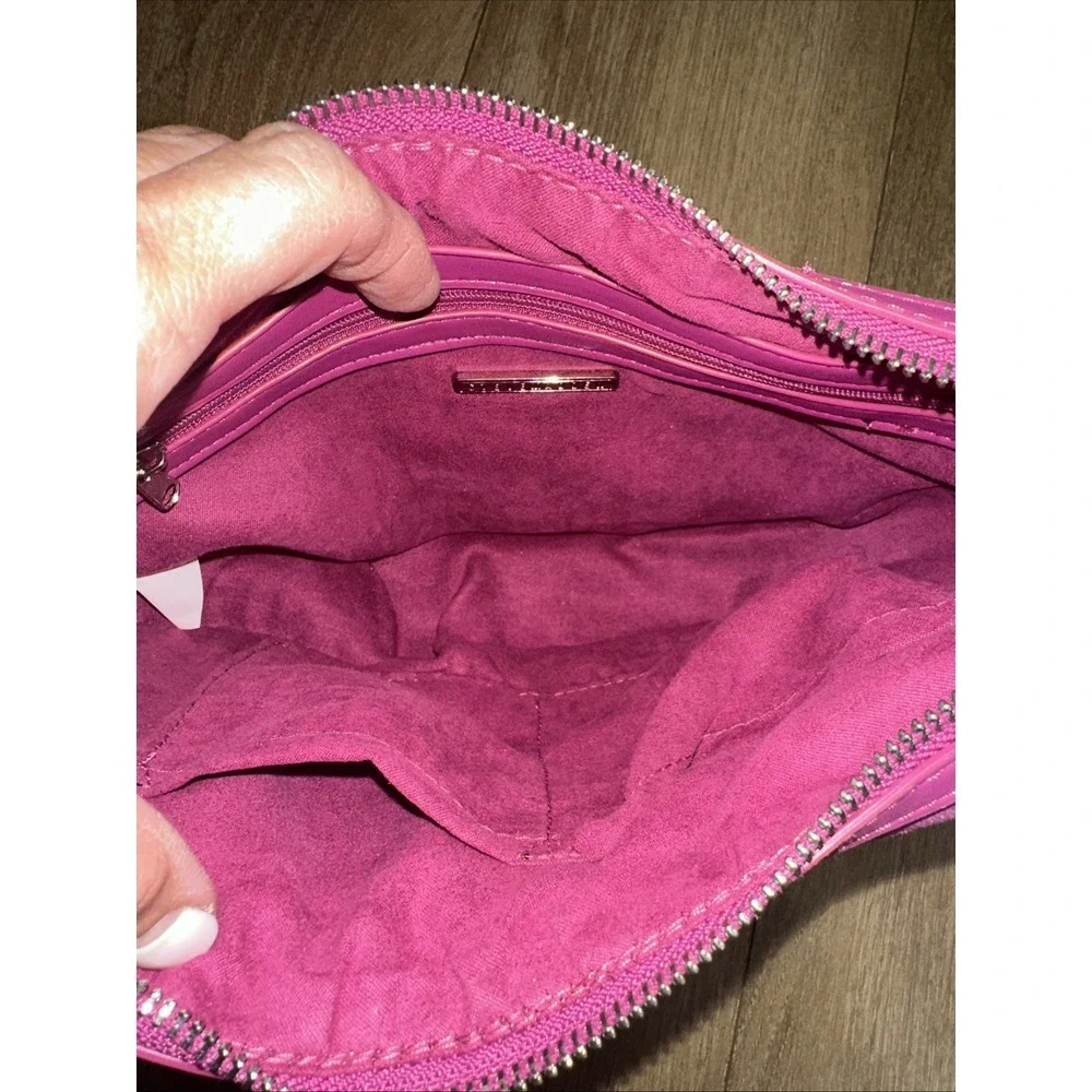 Steve Madden Dark Fuschia‎ BJammy Shouler Bag Silver Hardware NEW